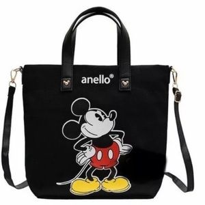 ANELLO MICKEY MOUSE HANDBAG BLACK BUCKET BAG NWT DISNEY